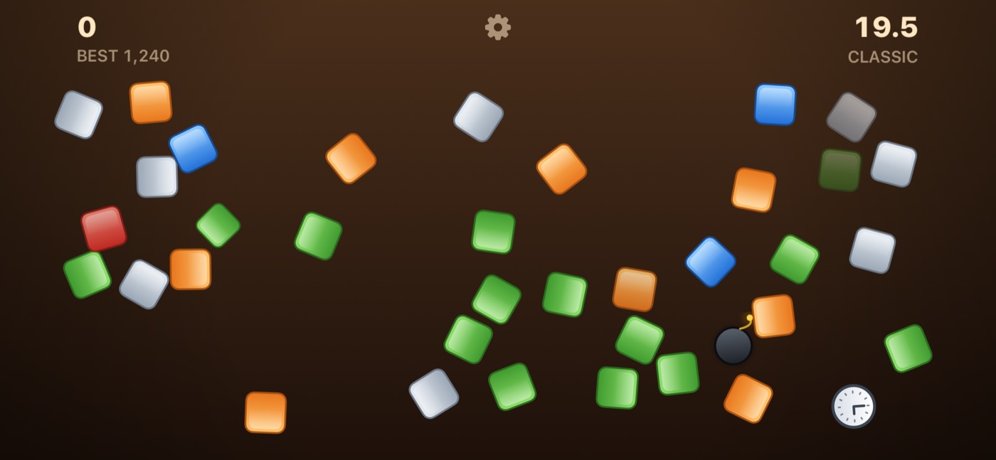 A run in progress on the Classic theme