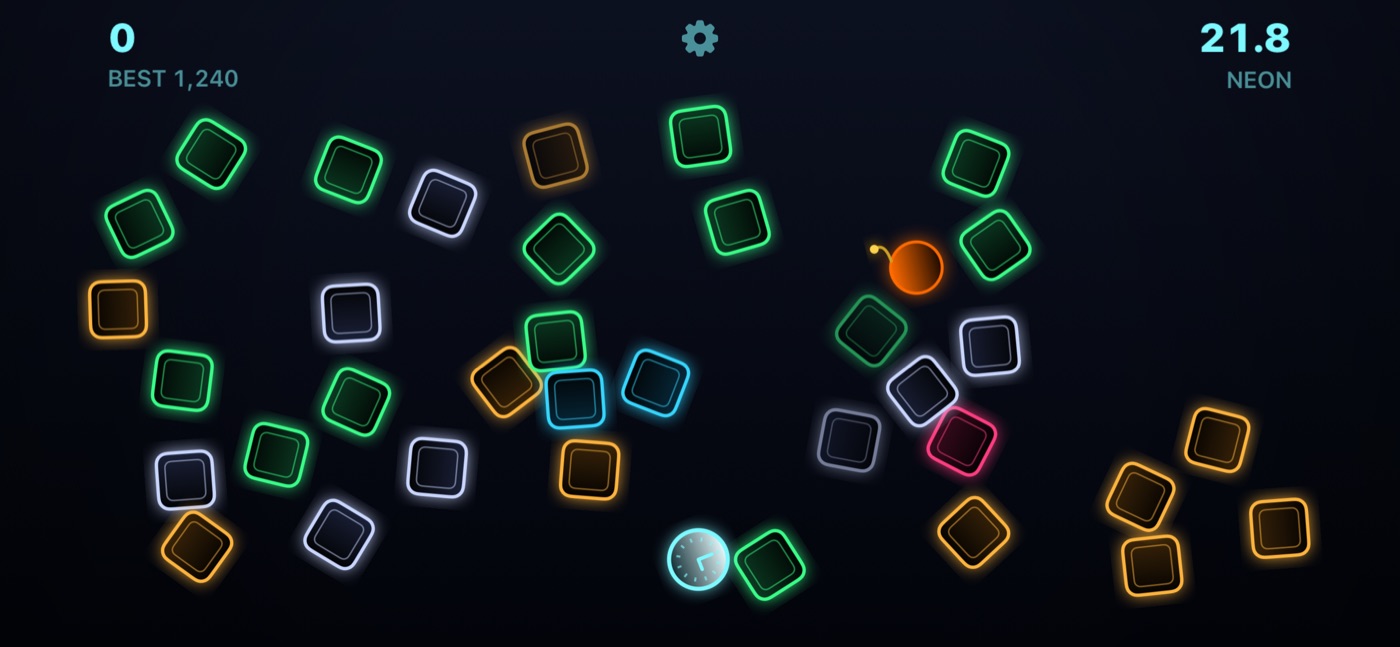The Neon theme mid-run